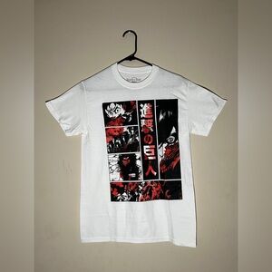 Ripple Junction Attack on Titan Eren Yeager White Anime Shirt Men's Small - New